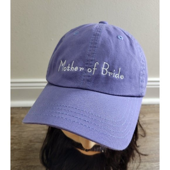 Imperial Women OS Lavender Embroidered "Mother of Bride" Adjustable Baseball Cap - Picture 1 of 10